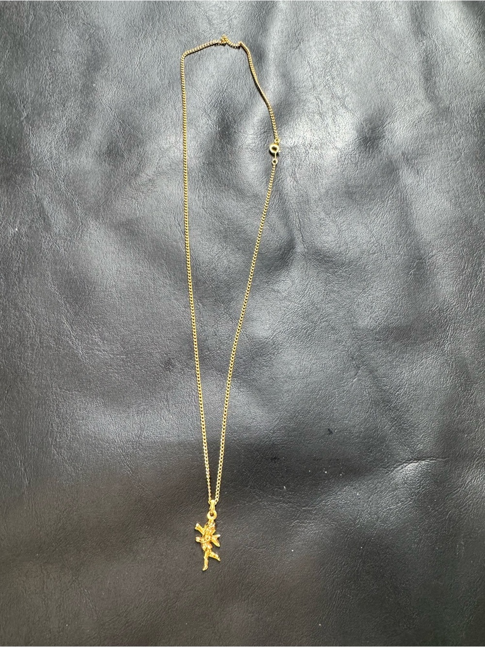 Elegant Gold Fairy Charm Necklace for Women